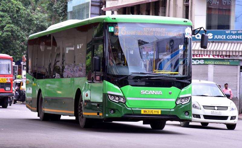 The green buses were seen on the city as they didnt join in the strike called by Aapli bus which remained off the roads for the second consecutive day in Nagpur Friday August 10th, 2018
