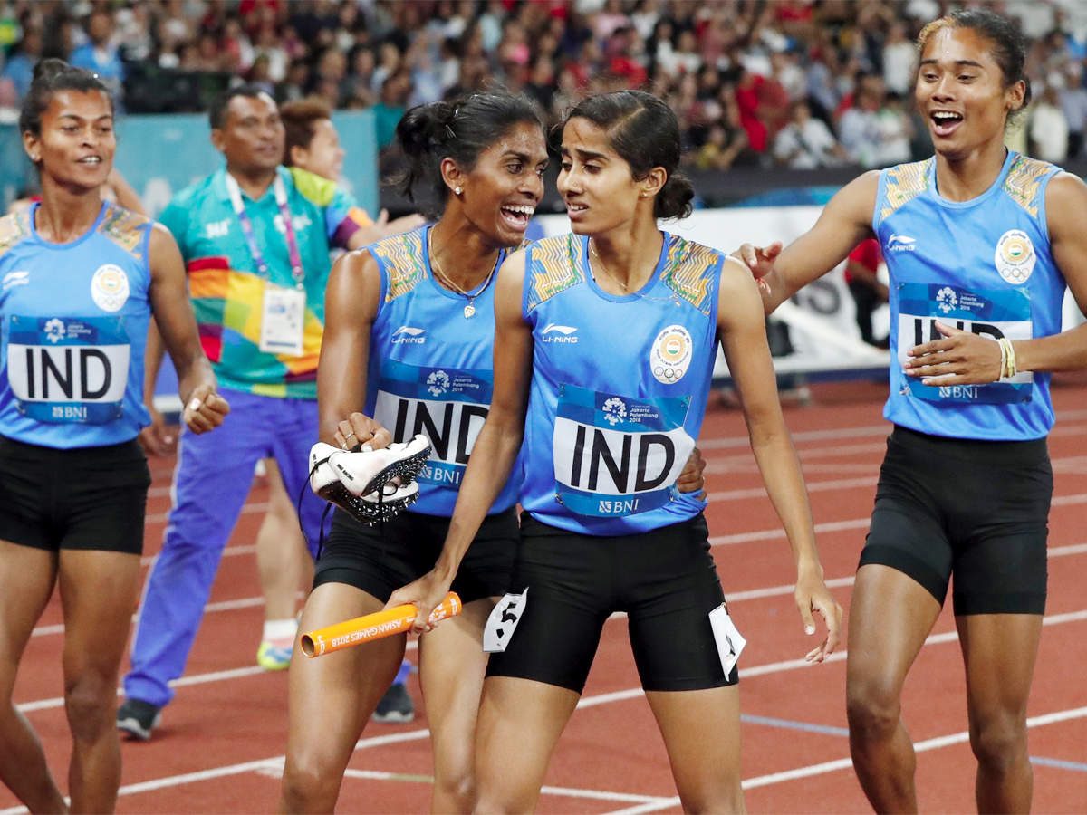 Image result for India's 13th Gold in relay race!