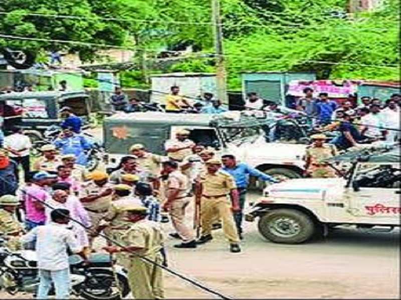 Security was beefed up ahead of Janmashtami celebrations