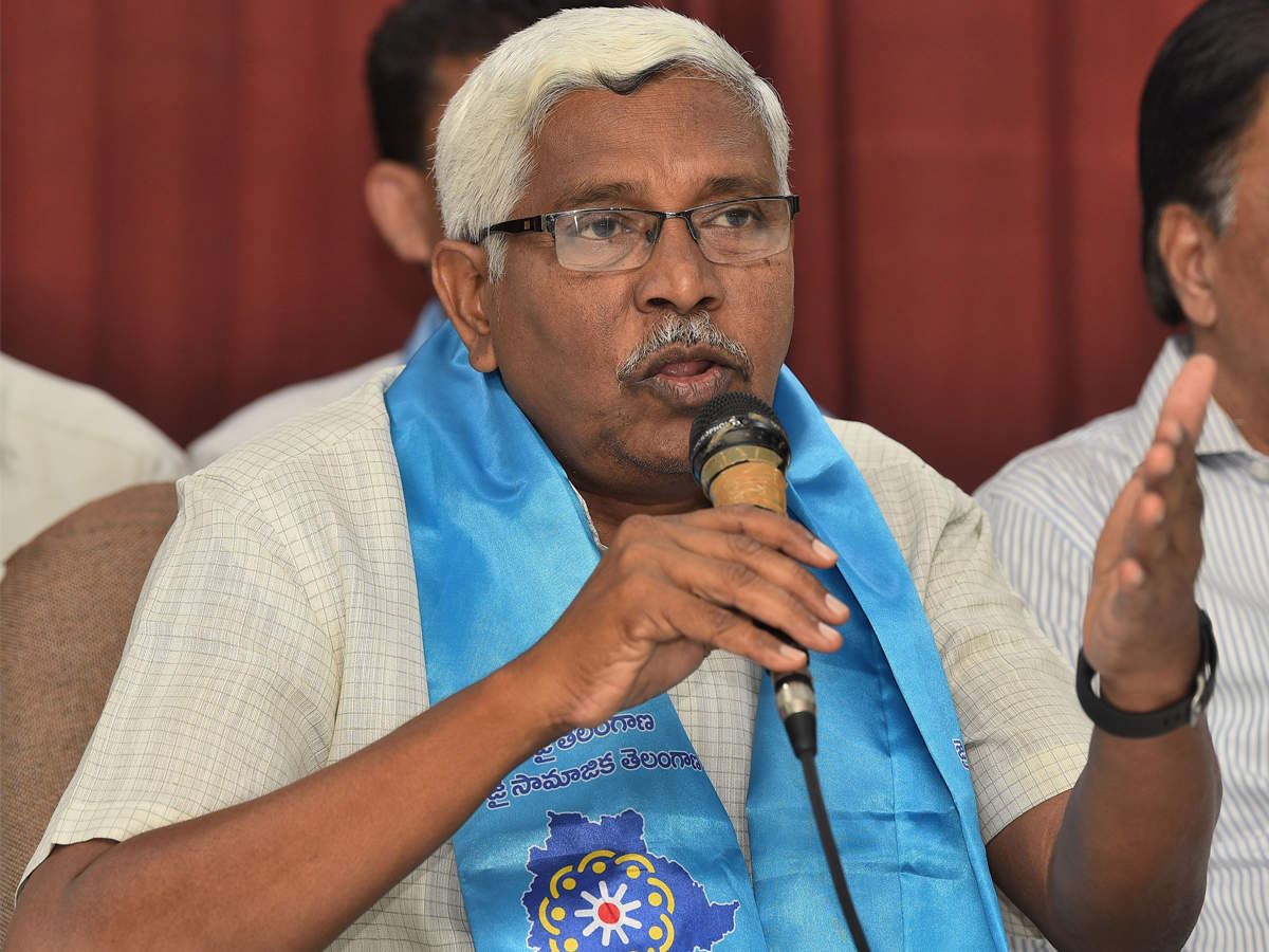 Telangana Jana Samithi chief Kodandaram.