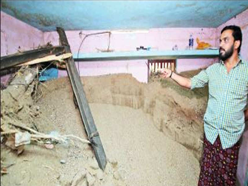 Anish’s home is filled with sand and silt without much hope for repair