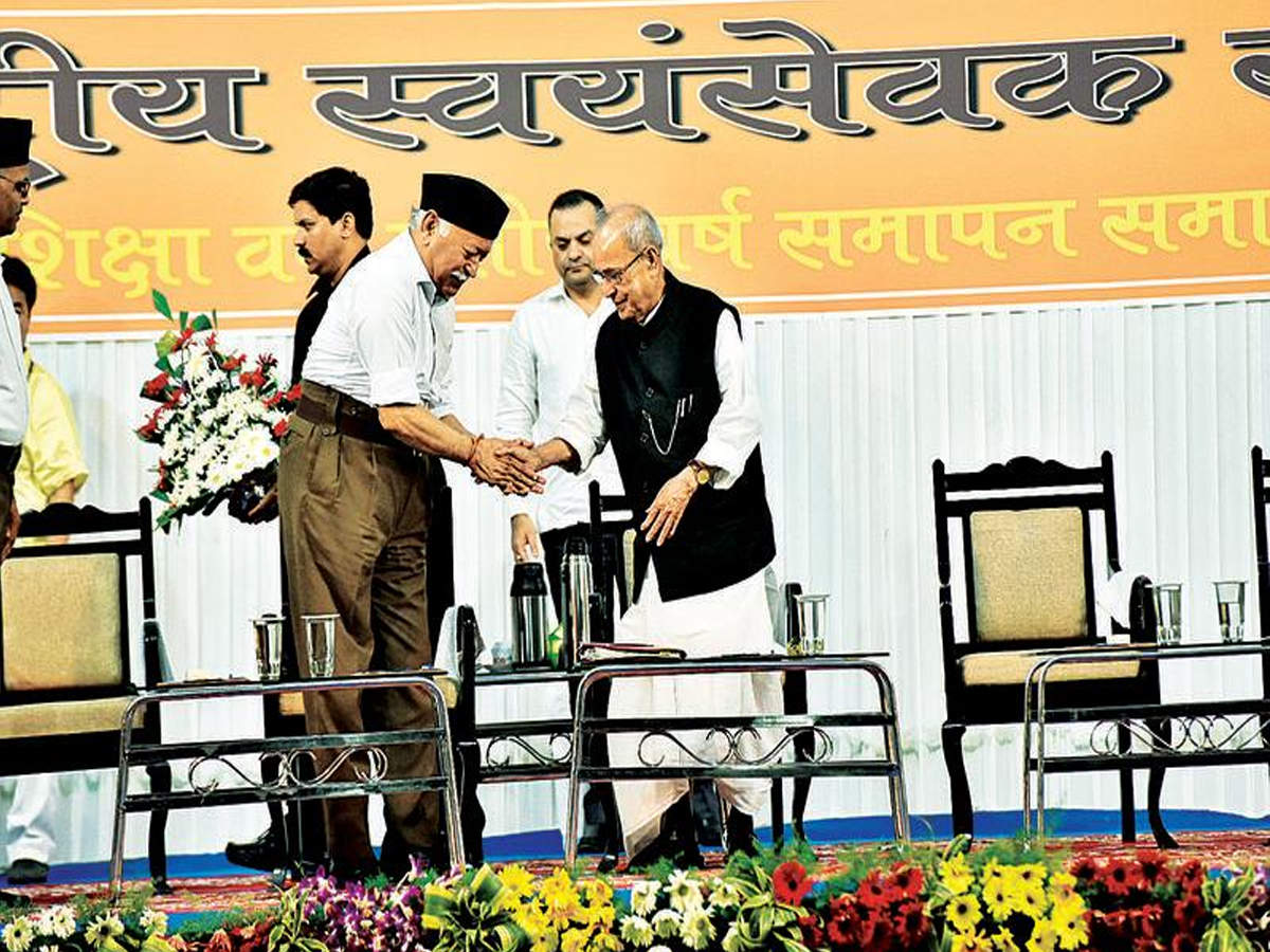 Former President Pranab Mukherjee visit inspired RSS exercise to spruce up image