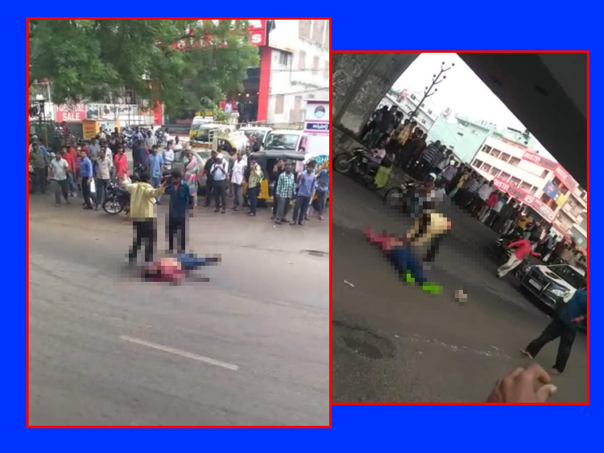 Meenemen Binnenwaarts opener Hyderabad Murder Video: Gruesome murder caught on cam: Murder accused  hacked to death in Hyderabad | City - Times of India Videos