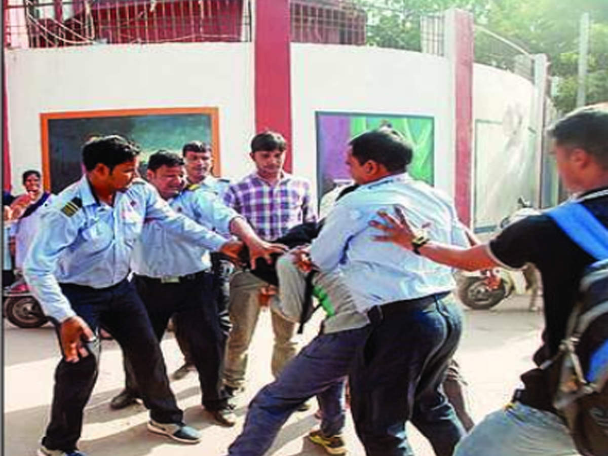 Protest At Dr Bhimrao Ambedkar University Turns Violent Registrar Chief Proctor Injured Agra News Times Of India