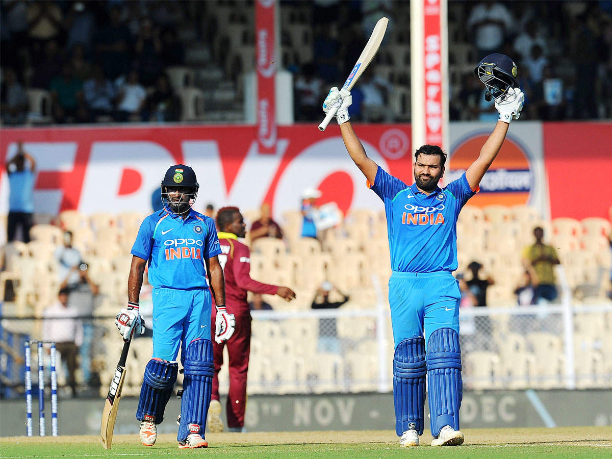 India vs West Indies: Rohit Sharma, Ambati Rayudu tons set up massive 224-run victory in 4th ODI | Cricket News - Times of India