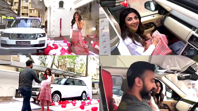 Shilpa Shetty gets a swanky Range Rover as an anniversary surprise! | Hindi  Movie News - Bollywood - Times of India
