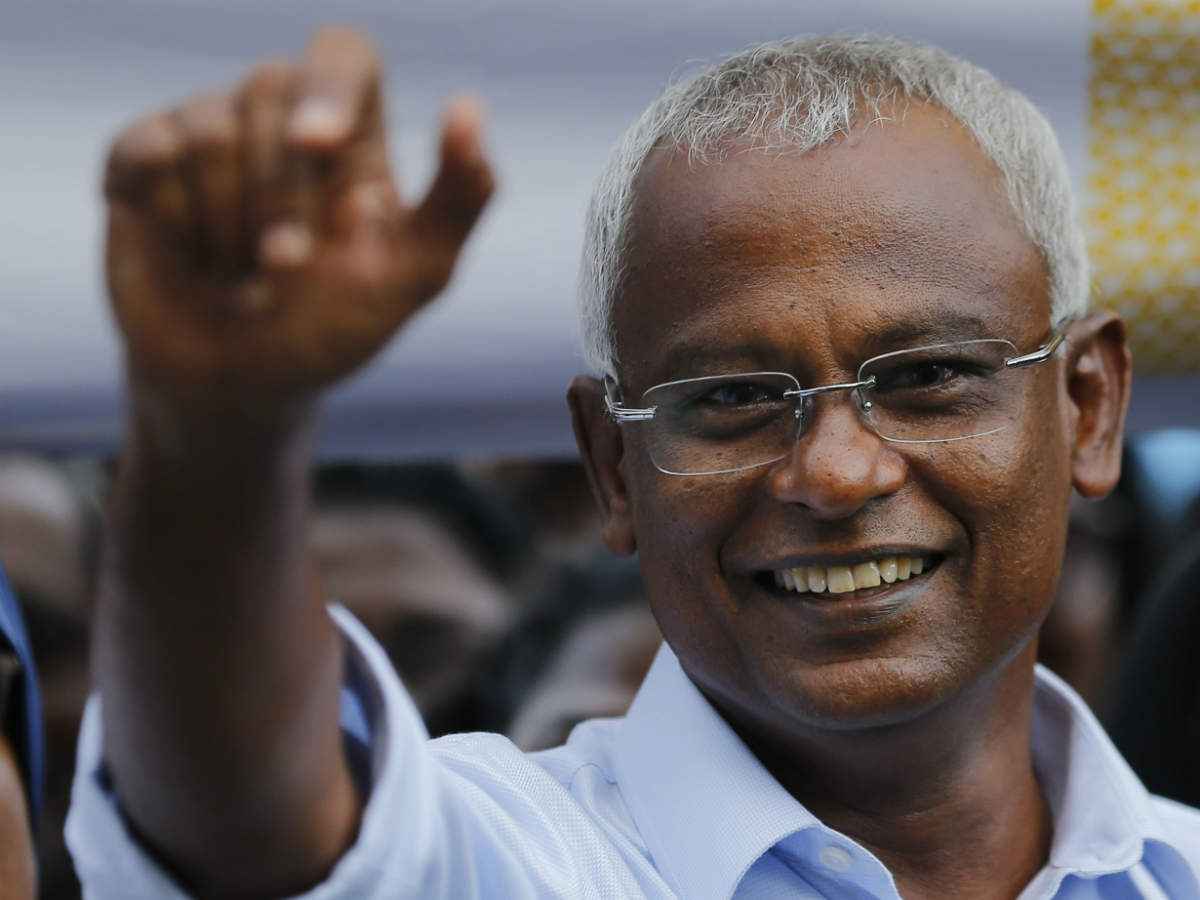 The swearing-in-ceremony of the Maldives' President-elect Ibrahim Mohamed Solih  is to be held in Male on November 17. (AP, file photo) 