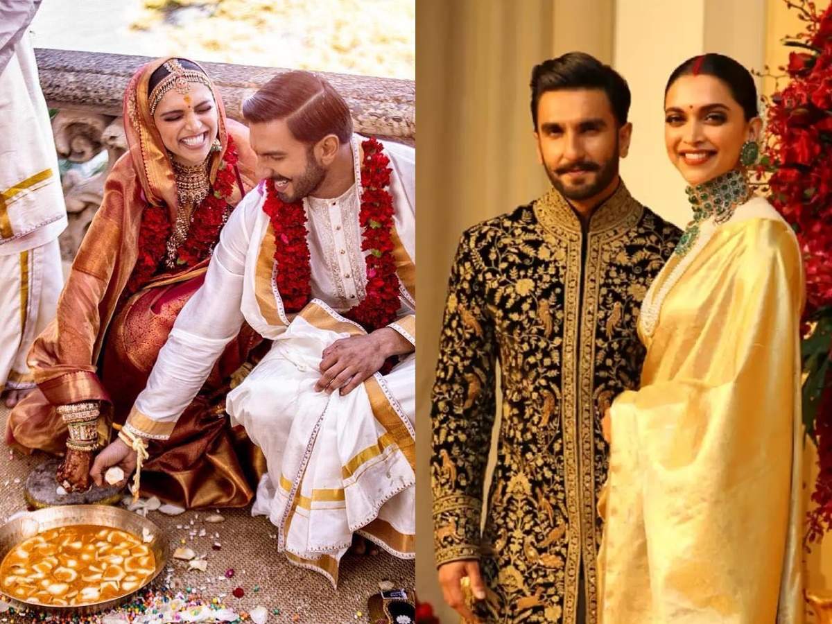 DeepVeerWedding PICS: FULL LOOK of Ranveer and Deepika from their Konkani  wedding!