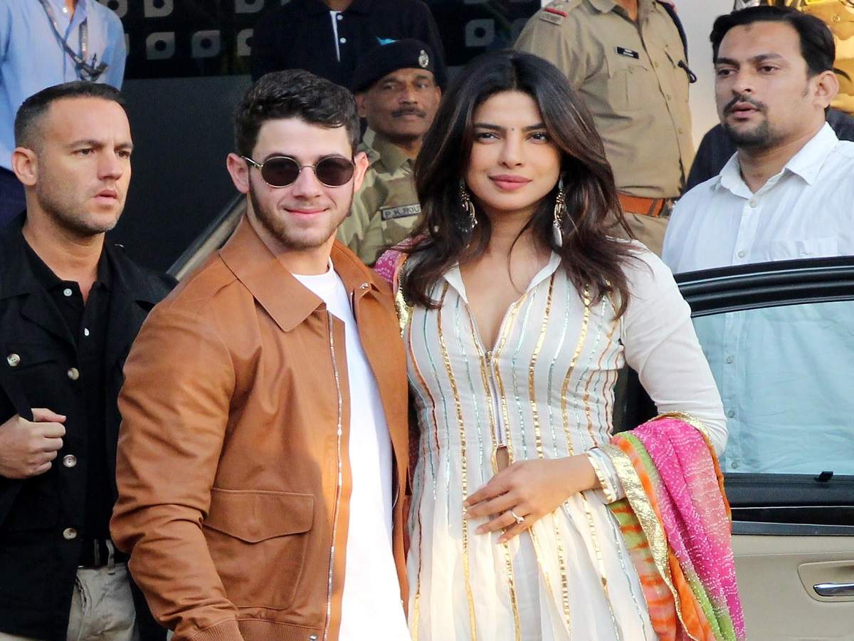 Watch: Priyanka Chopra and Nick Jonas walk hand-in-hand at the Jodhpur airport