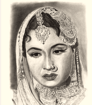 Discover more than 147 meena kumari sketch best