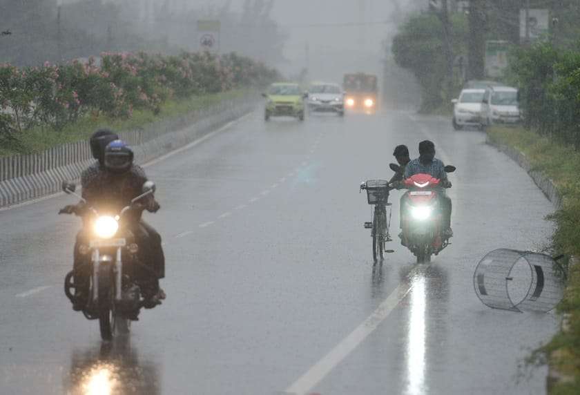 An official said that a substantial amount of rain occurred at night and in the morning. (TOI photo by R Ramesh Shankar)