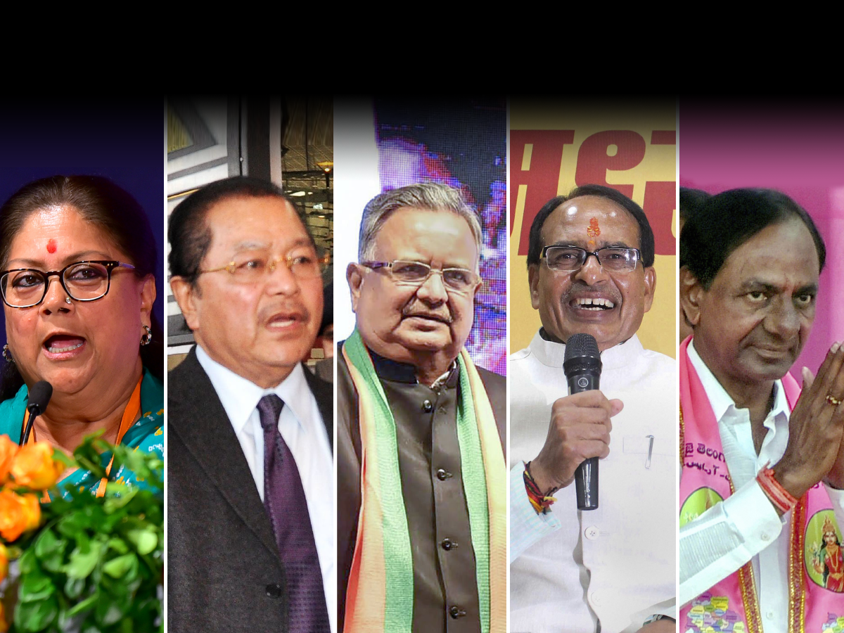 Poll of polls: Exit polls predict close contest in MP, Chhattisgarh; Congress win in Rajasthan, TRS in Telangana