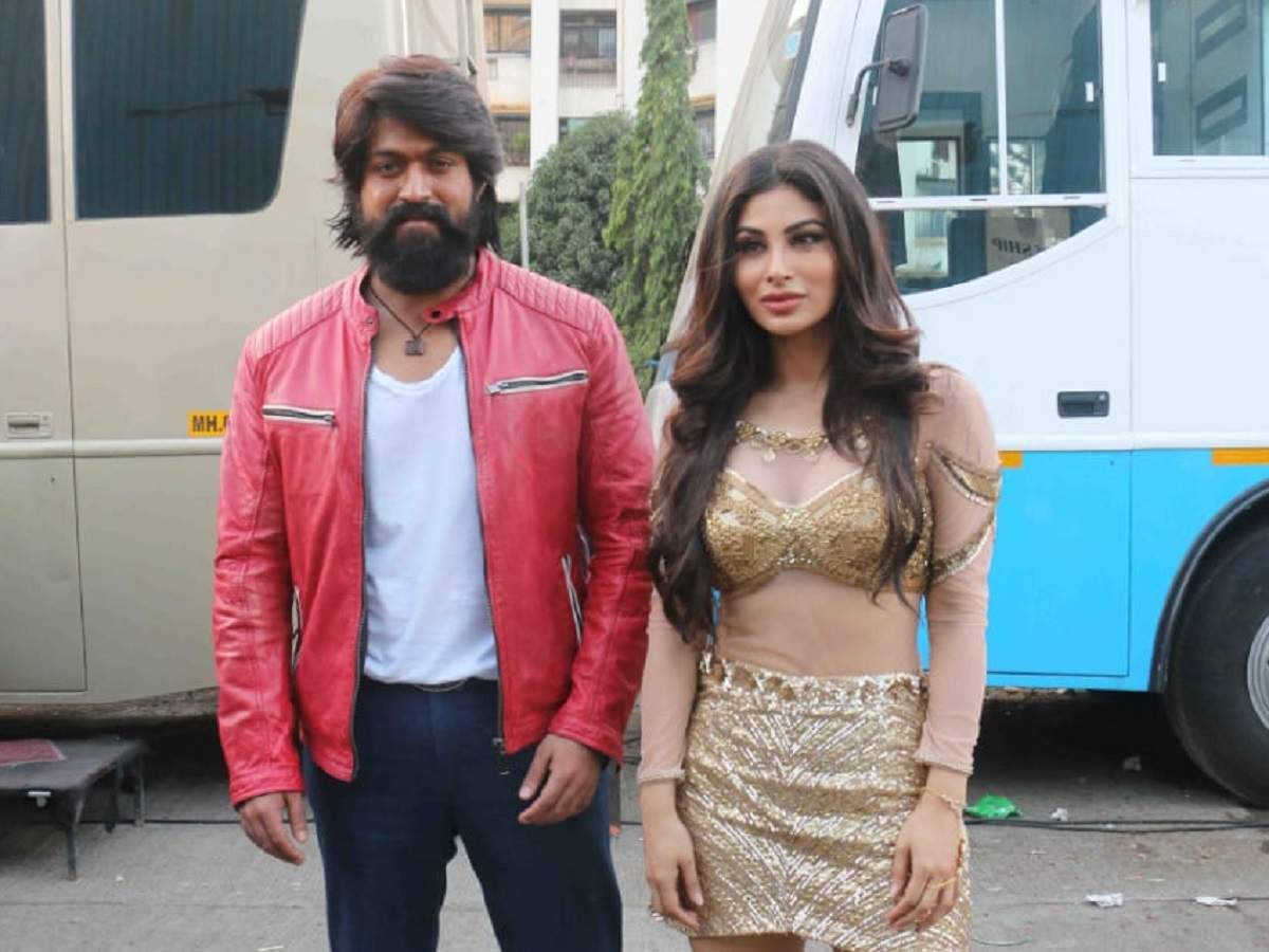 Pictures Mouni Roy And Yash Wrap Shoot Of Their Song In Kgf