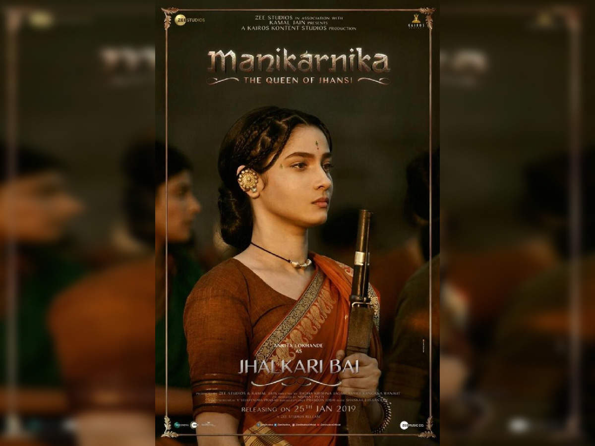Manikarnika: The Queen of Jhansi': Character poster of Ankita ...