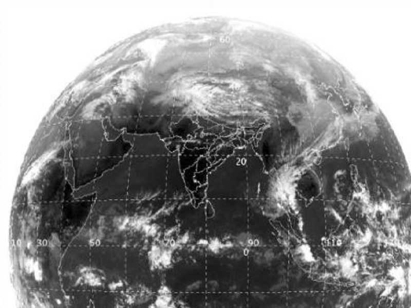 Satellite image of the cyclone