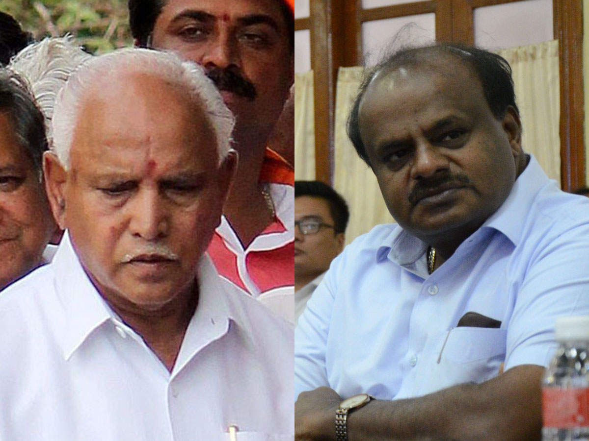 Yedyurappa accuses JD(S)-Congress of horse trading; Karnataka BJP MLAs camp in Delhi