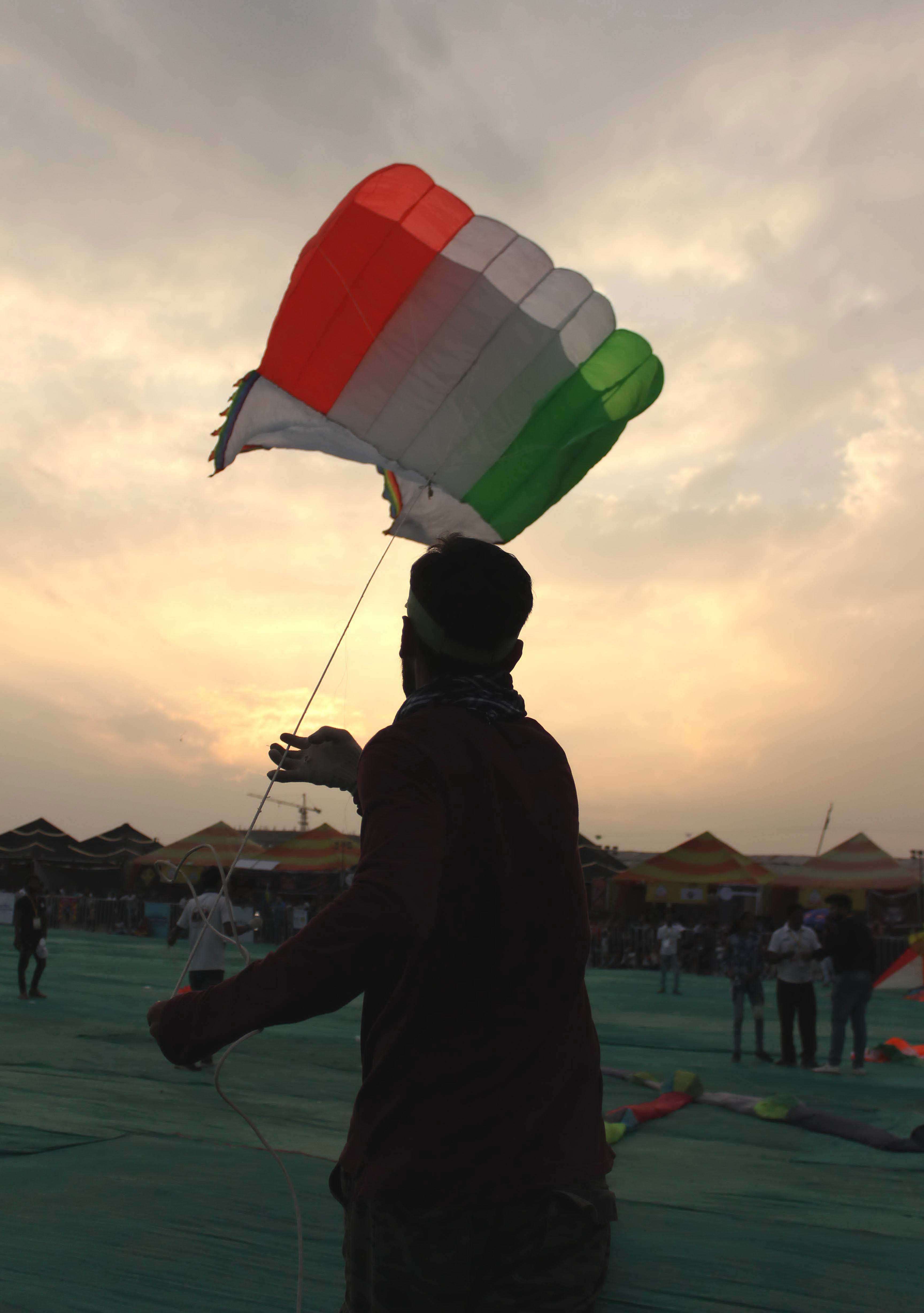 Tricolour Indore skies turn tricolour on Rday with kite flying