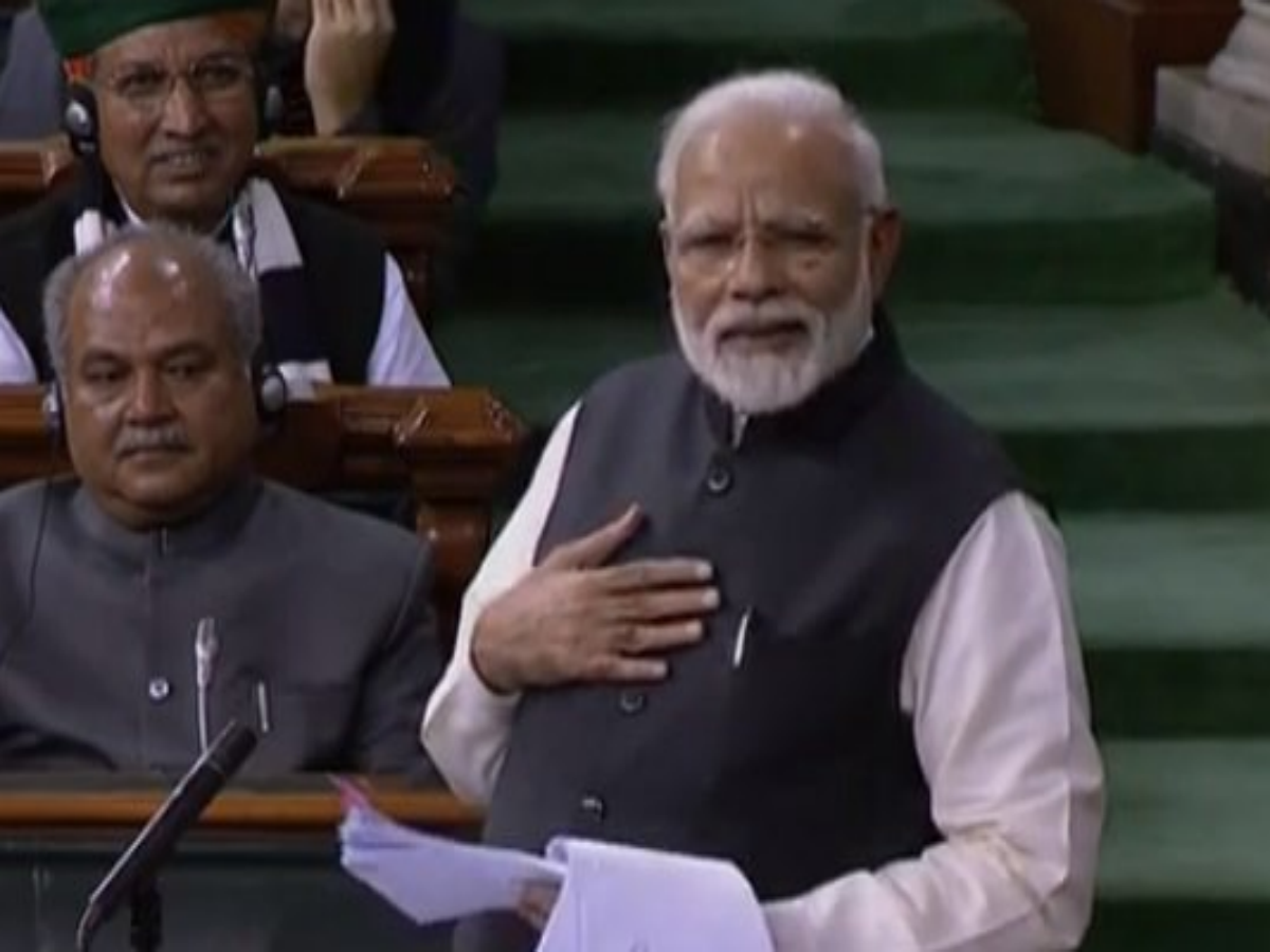 PM Narendra Modi in Lok Sabha: ANI