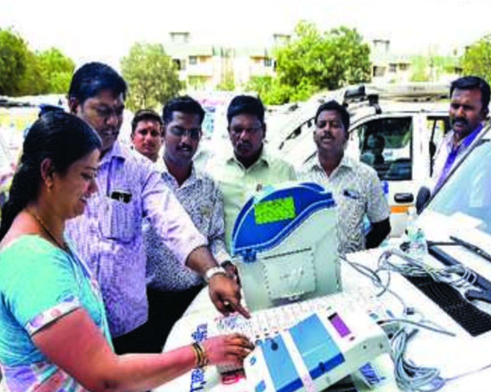  EVMs and Voter Verifiable Paper Audit Trail Machines (VVPAT) on Saturday