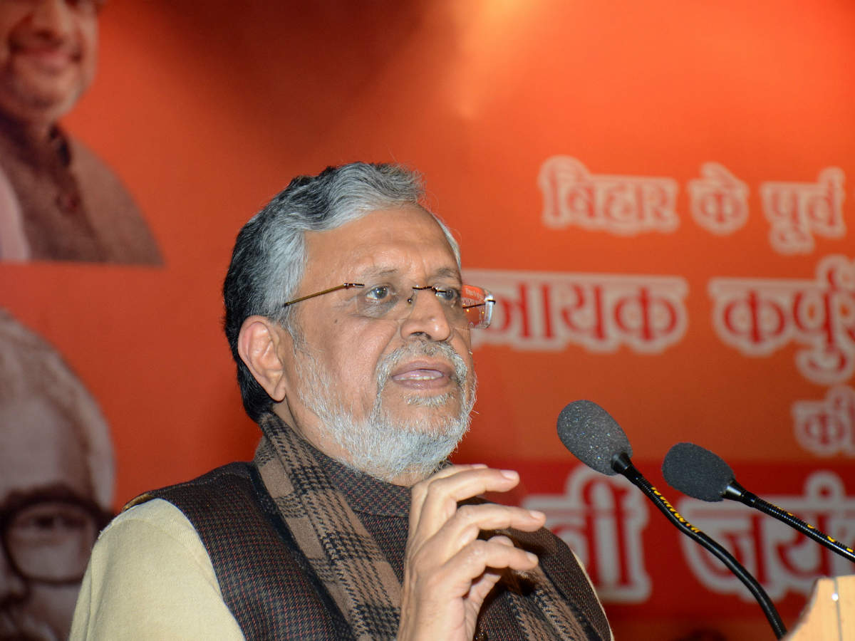 Bihar deputy chief minister Sushil Kumar Modi