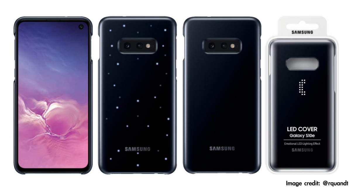 flyde over hårdtarbejdende Madison Samsung's leaked Galaxy S10e 'Emotion LED' cover will bring a second screen  to the handset, here's how - Times of India