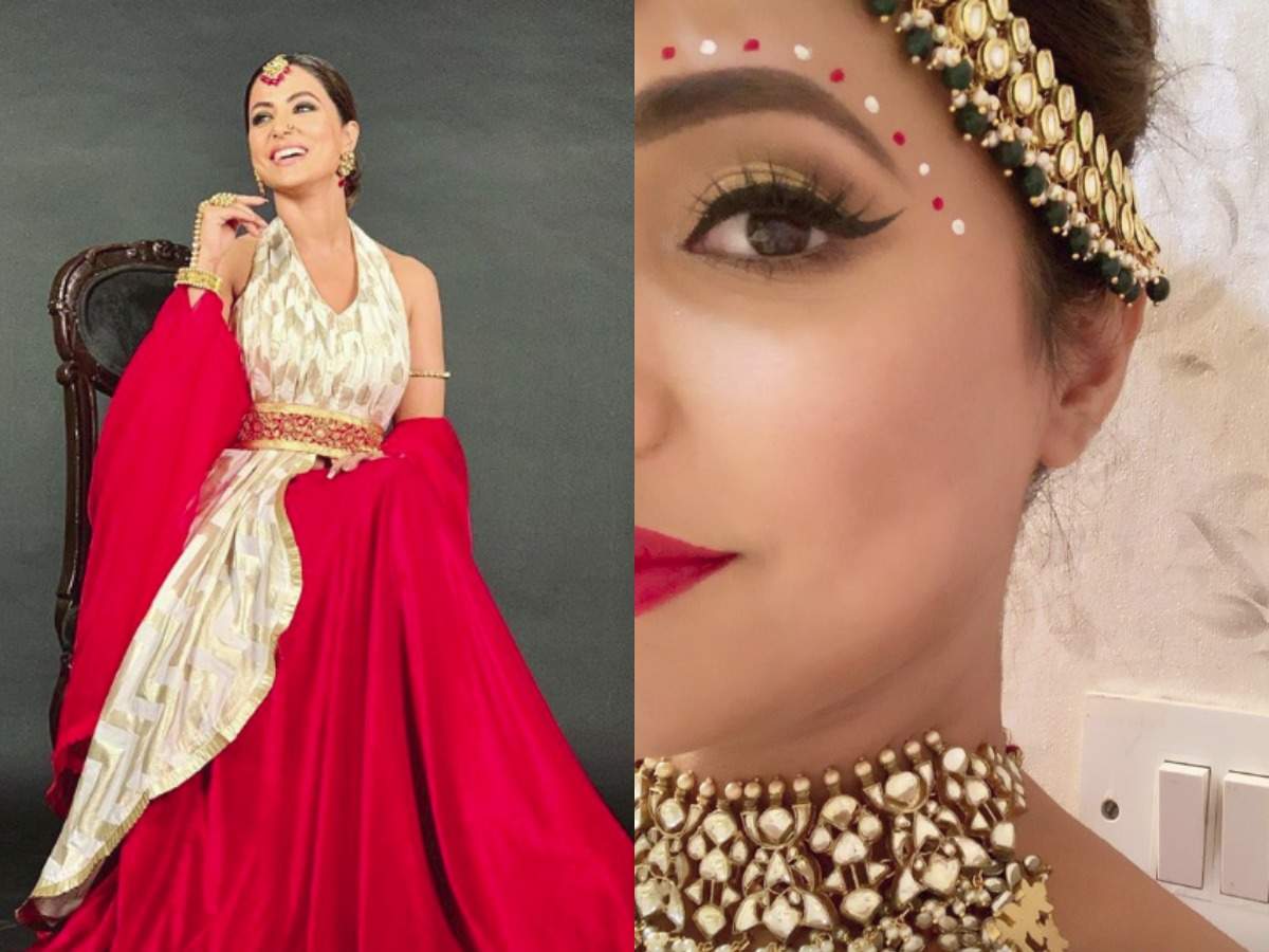 Hina Khan aka Komolika looks stunning as a Bengali bride