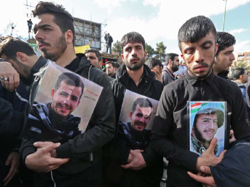 Iran's Revolutionary Guards accused 'Pakistan's security forces' of supporting the perpetrators of a suicide bombing that killed 27 troops on February 13. (AFP)