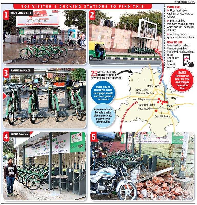North Delhi Municipal Corporation operationalised its application-based bicycle sharing system last Thursday