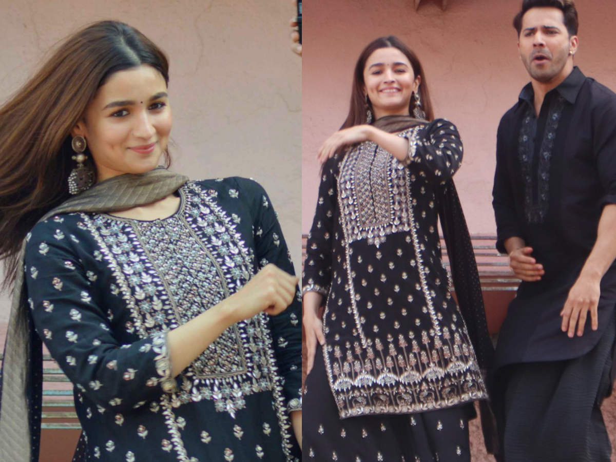 alia bhatt in black sharara