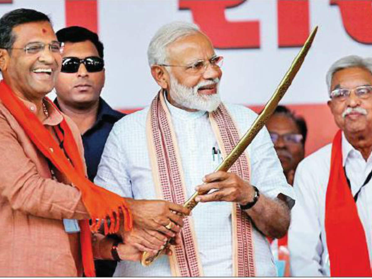 Prime Minister Narendra Modi during an election campaign at Himmatnagar in Gujarat on Wednesday