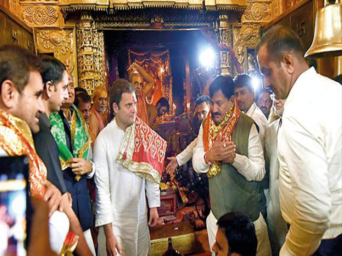 Rahul Gandhi’s frequent temple visits ahead of Gujarat assembly poll in December 2017 had drawn flak from the BJP
