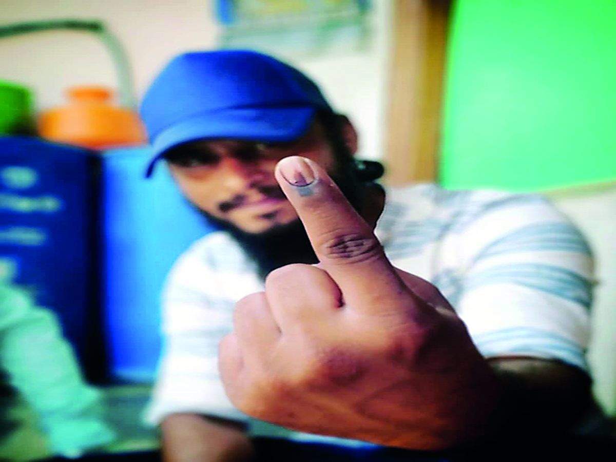 Gultoo boy does his job on election day