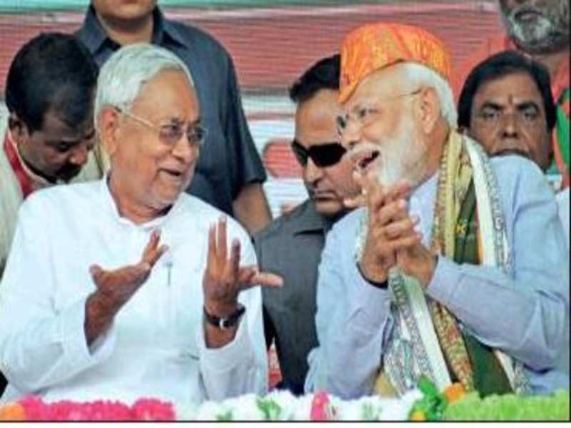 Bihar CM Nitish Kumar and PM Narendra Modi. 