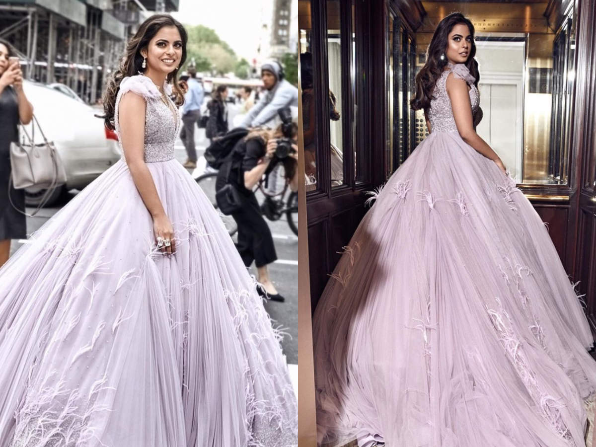 Isha Ambani's Met Gala gown took 350 hours to create Times of India