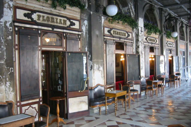Caffe Florian–the oldest cafe in Italy where Casanova drank coffee