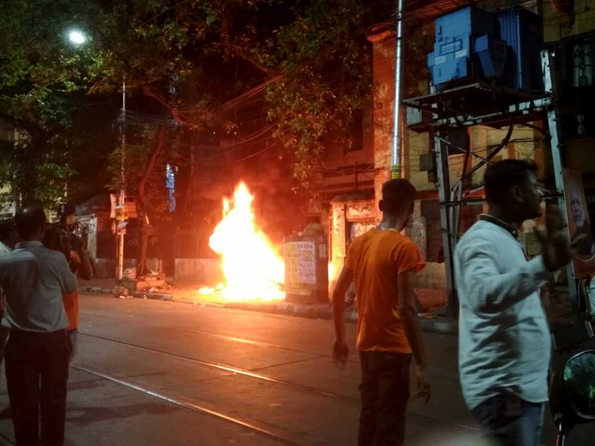 Clashes at Amit Shah's roadshow in Kolkata