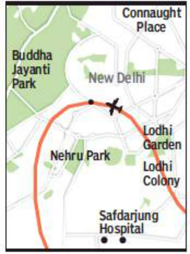 Off Route Flight Gets Too Close To Pm House Delhi News Times