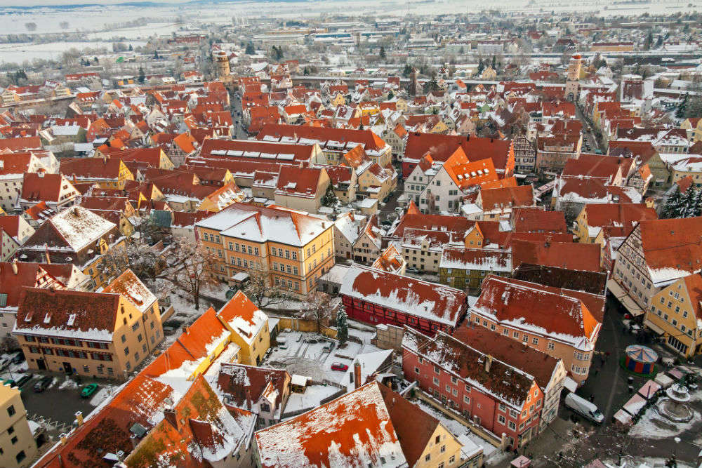 Exploring Nordlingen, a German town created inside a crater and studded with diamonds