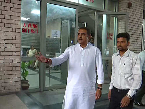  Praful Patel leaves from Enforcement Directorate office, in New Delhi on Monday (ANI)