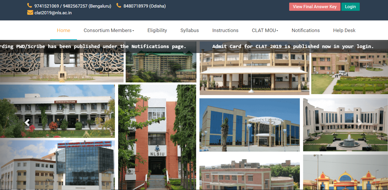 CLAT result @clatconsortiumofnlu 2019: results CLAT ... declared