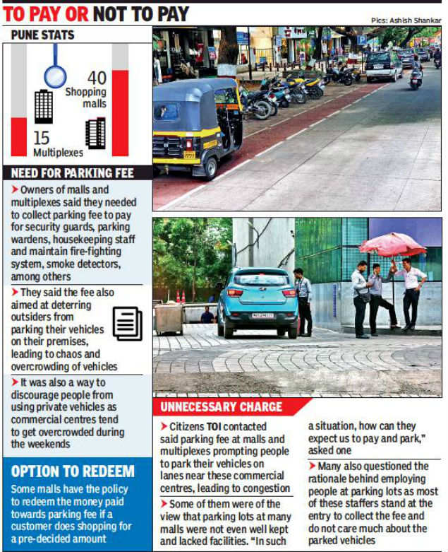 Free Parking Impractical Unviable Mall Operators Pune News