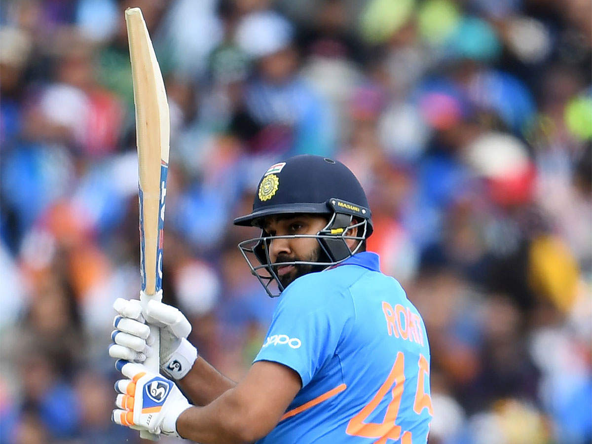 Rohit Sharma during his knock against Pakistan at Old Trafford in Manchester. (AFP Photo)