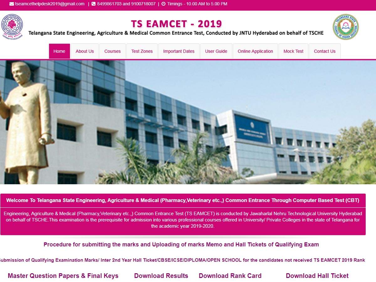 Telangana Eamcet Registration To Commence On June 24 Times