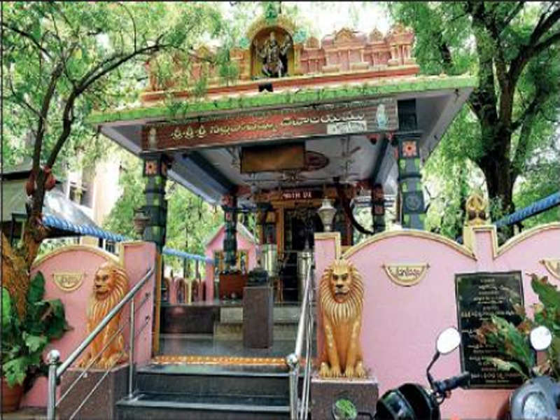 The Nalla Pochamma temple inside the Secretariat premises