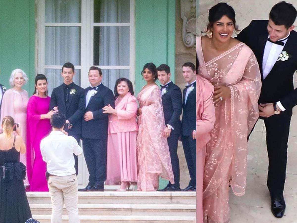 Priyanka Chopra Goes Traditional For Sophie & Joe's Wedding