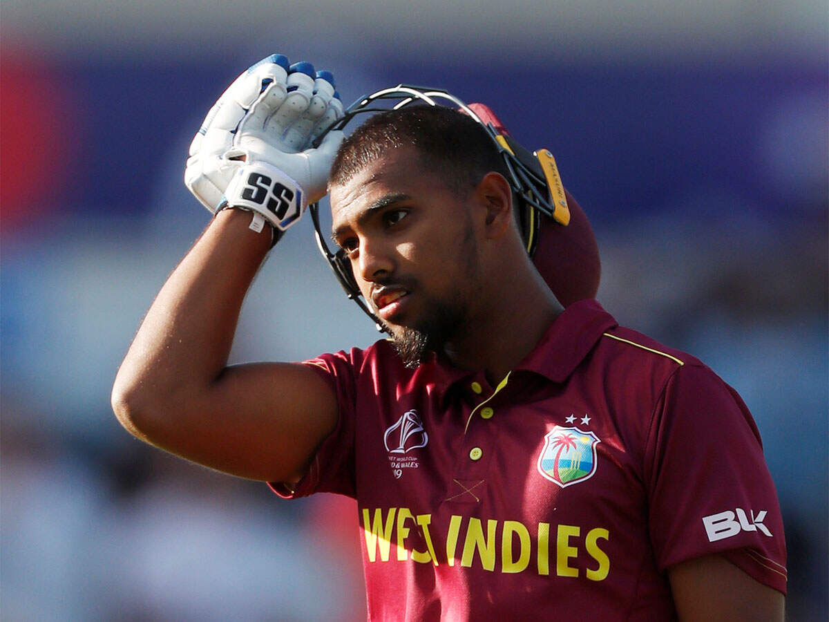 Nicholas Pooran returns to pavilion after getting out on 118 vs Sri Lanka (Reuters Photo)