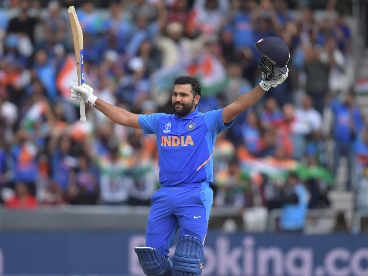 Rohit Sharma first batsman to hit five centuries in a World Cup