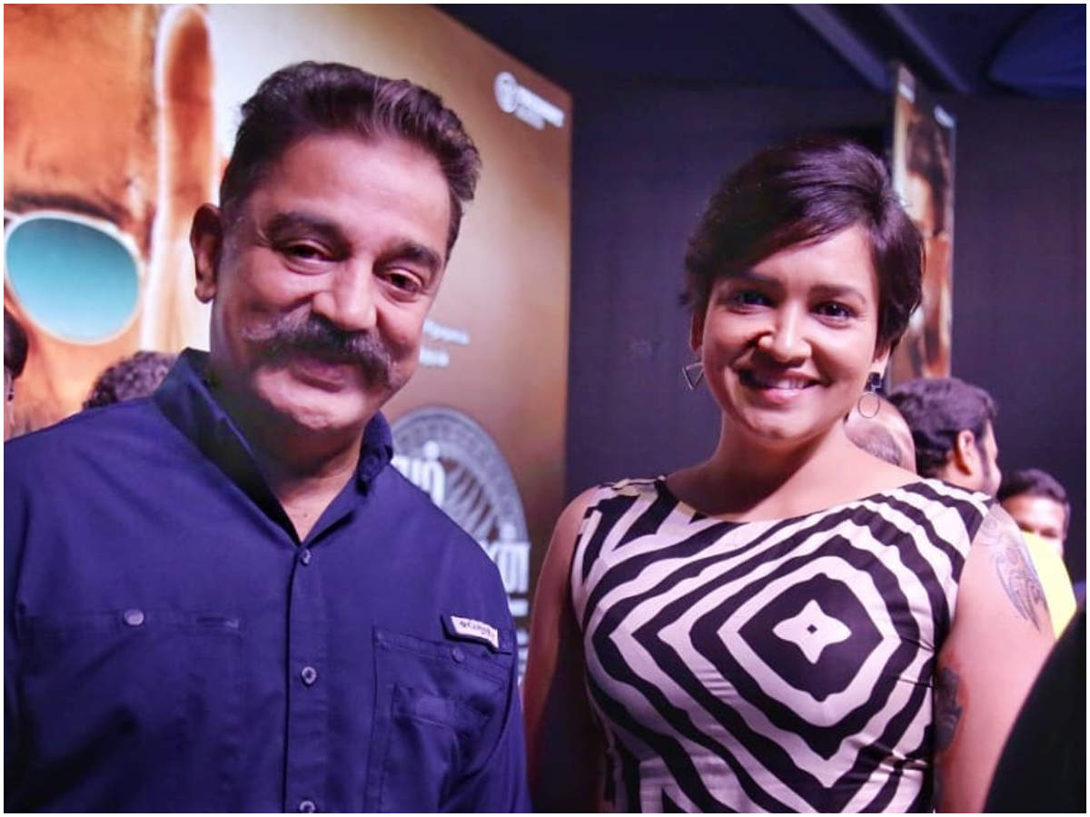 Lena Shares A Fan Girl Moment With Kamal Haasan Malayalam Movie News Times Of India