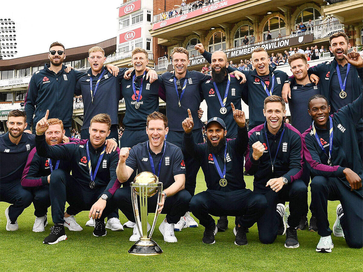 The winning 2019 England World Cup cricket team. (AFP Photo)