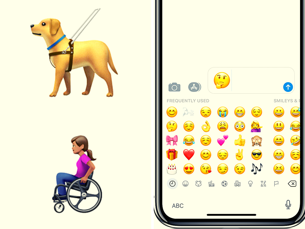 WorldEmojiDay: Now guide dog and wheelchair emojis for the disabled - Times  of India